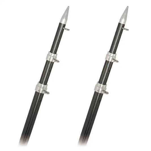 Rupp Top Gun Outrigger Poles - Telescopic - Carbon Fiber - 18' [A0-1800-CFT] Rupp Marine