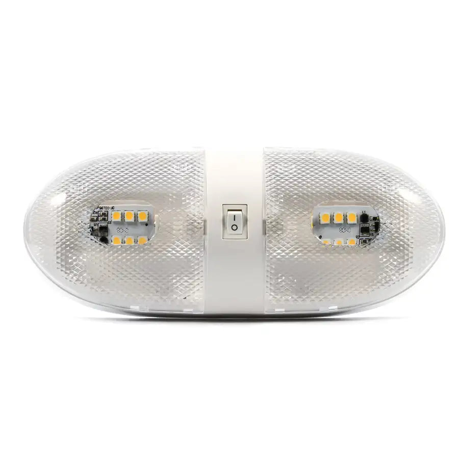 Camco LED Double Dome Light - 12VDC - 320 Lumens [41321] - Besafe1st® 