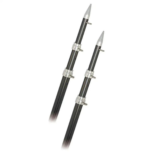 Rupp 15' Telescopic Carbon Fiber Outrigger Poles 1.5" - Silver [A0-1500-CFT] Rupp Marine