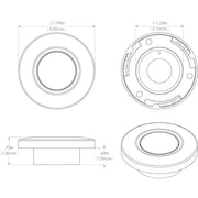 Lumitec Orbit Flush Mount Down Light Spectrum RGBW - White Housing [112527] - Besafe1st® 