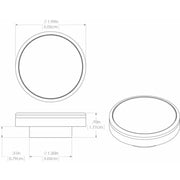 Lumitec Halo Flush Mount Down Light Spectrum RGBW - Brushed Housing [112807] - Besafe1st® 