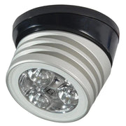 Lumitec Zephyr LED Spreader/Deck Light -Brushed, Black Base - White Non-Dimming [101326] - Besafe1st® 