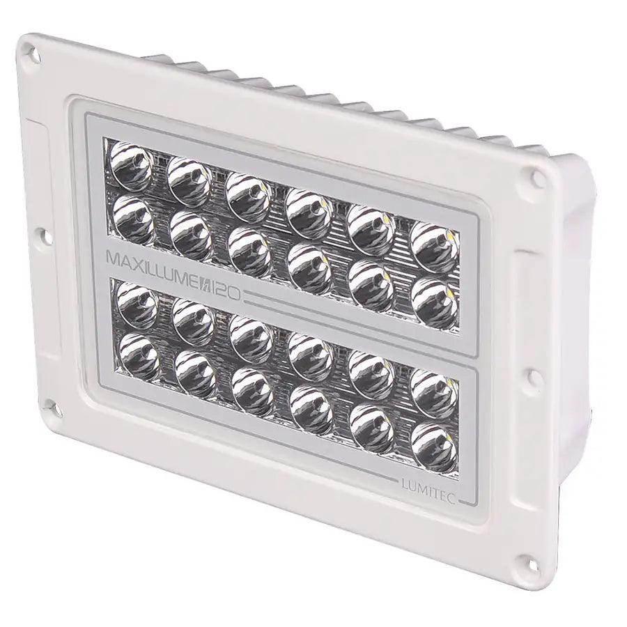 Lumitec Maxillume h120 - Flush Mount Flood Light - White Housing - White Dimming [101348] - Besafe1st