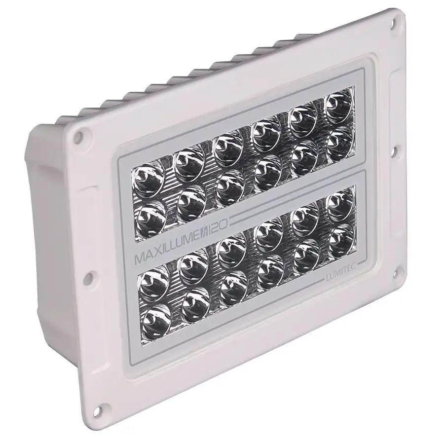 Lumitec Maxillume h120 - Flush Mount Flood Light - White Housing - White Dimming [101348] - Besafe1st