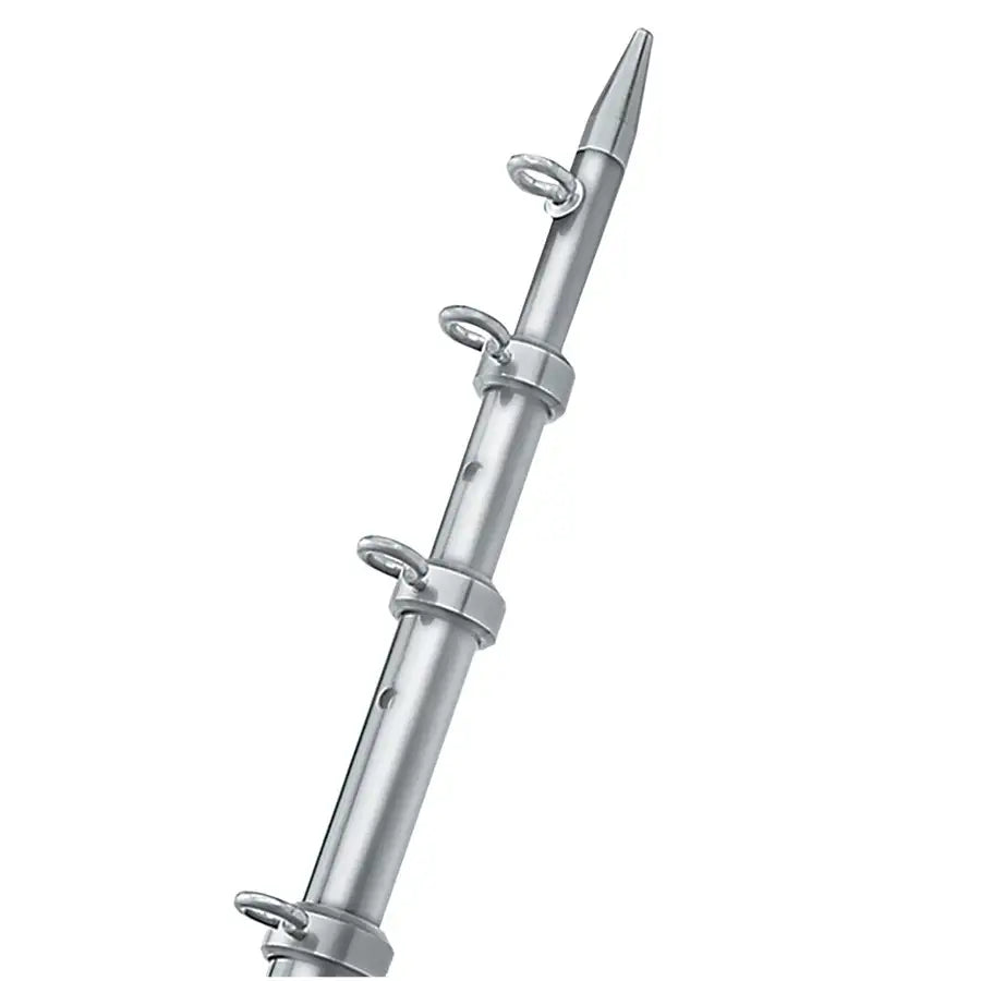 TACO 12' Silver/Silver Center Rigger Pole - 1-1/8" Diameter [OC-0432VEL116] - Besafe1st®  