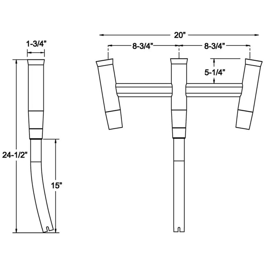 TACO Kite Fishing 3-Rod Cluster [F31-0770BSA-1] - Besafe1st® 