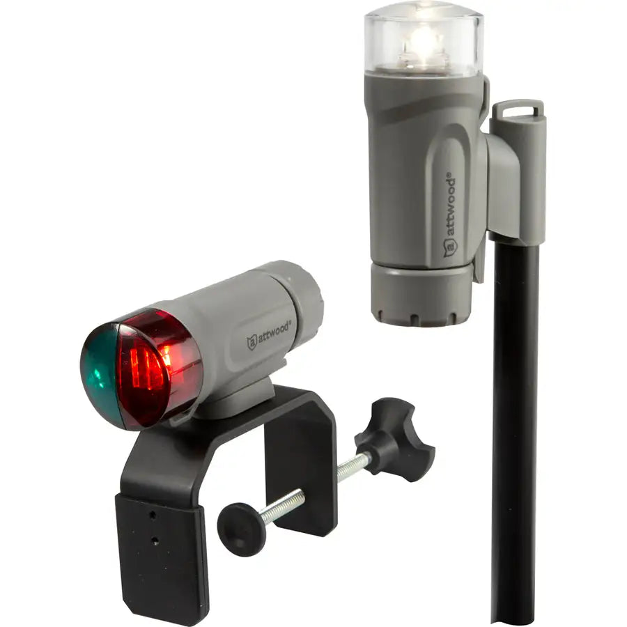 Attwood Clamp-On Portable LED Light Kit - Marine Gray [14190-7] - Besafe1st®  