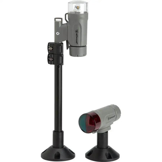 Attwood PaddleSport Portable Navigation Light Kit - Screw Down or Adhesive Pad - Gray [14192-7] Attwood Marine