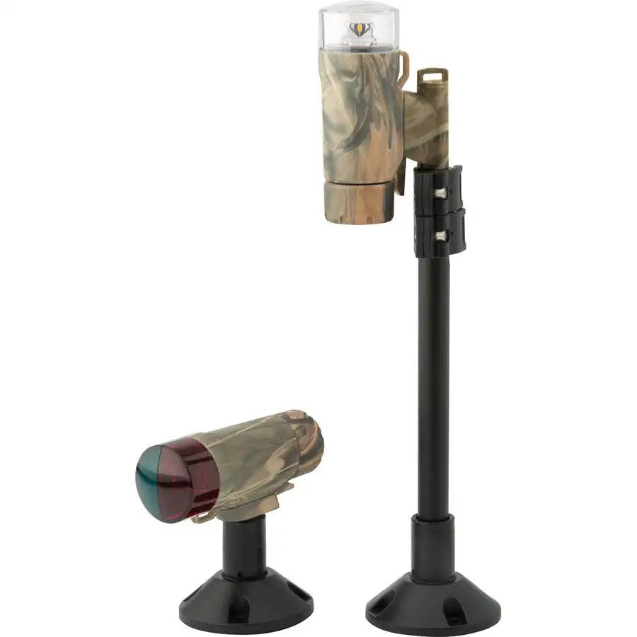 Attwood PaddleSport Portable Navigation Light Kit - Screw Down or Adhesive Pad - RealTree Max-4 Camo [14193-7] - Besafe1st® 