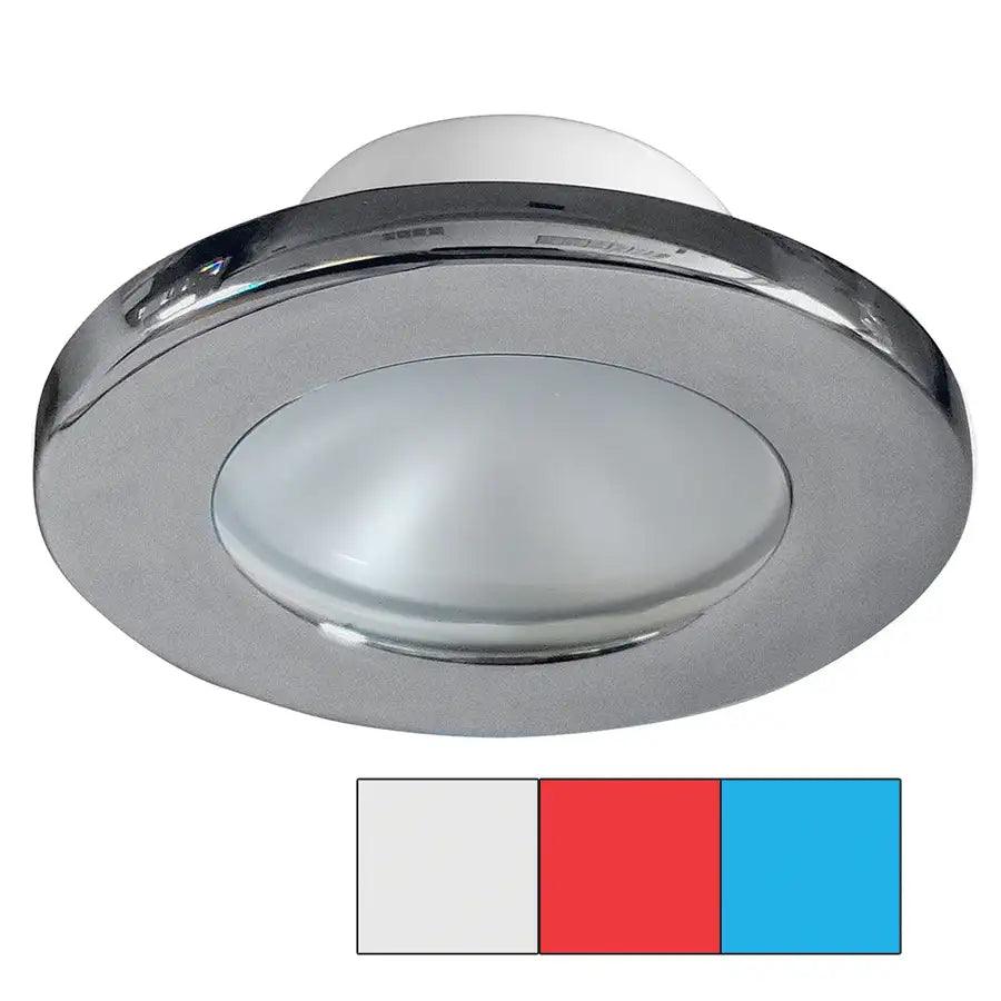 i2Systems Apeiron A3120 Screw Mount Light - Red, Cool White & Blue - Brushed Nickel Finish [A3120Z-41HAE] - Besafe1st® 