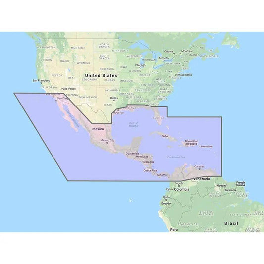 Furuno Central America, Caribbean  Part of Mexico Vector Chart - 3D Data  Standard Resolution Satellite Photos - Unlock Code [MM3-VNA-027] Furuno