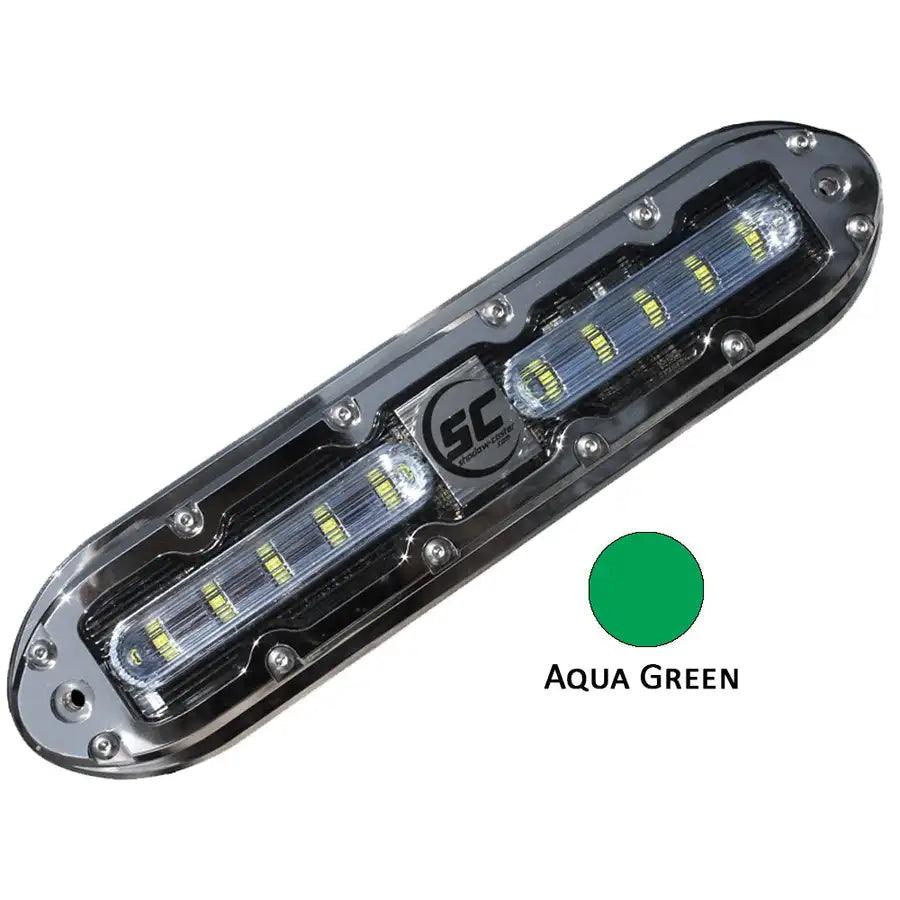 Shadow-Caster SCM-10 LED Underwater Light w/20' Cable - 316 SS Housing - Aqua Green [SCM-10-AG-20] - Besafe1st® 