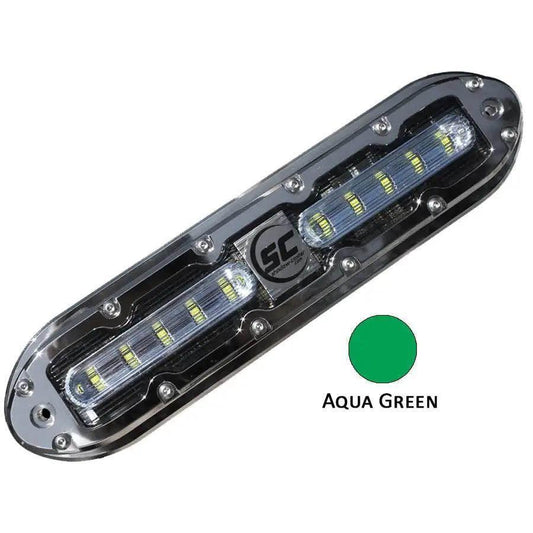 Shadow-Caster SCM-10 LED Underwater Light w/20' Cable - 316 SS Housing - Aqua Green [SCM-10-AG-20] Shadow-Caster LED Lighting