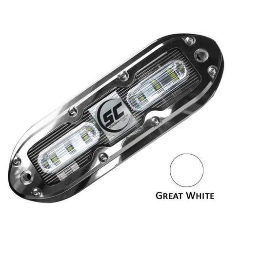 Shadow-Caster SCM-6 LED Underwater Light w/20' Cable - 316 SS Housing - Great White [SCM-6-GW-20] Shadow-Caster LED Lighting