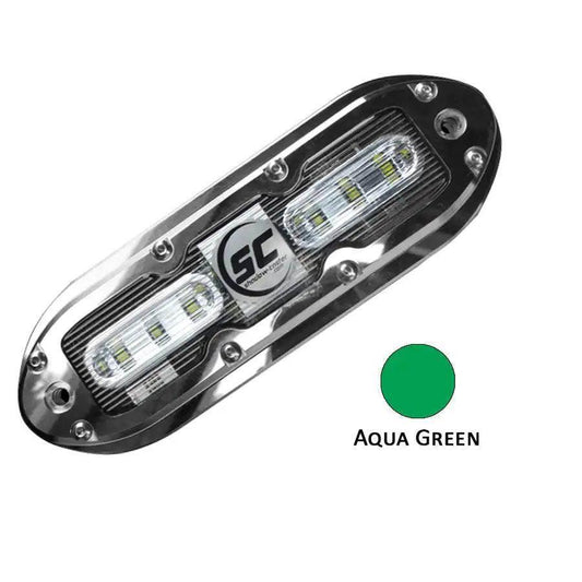 Shadow-Caster SCM-6 LED Underwater Light w/20' Cable - 316 SS Housing - Aqua Green [SCM-6-AG-20] Shadow-Caster LED Lighting