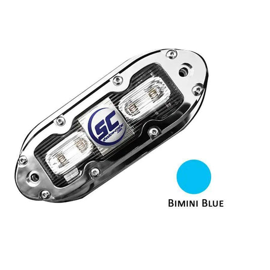 Shadow-Caster SCM-4 LED Underwater Light w/20' Cable - 316 SS Housing - Bimini Blue [SCM-4-BB-20] Shadow-Caster LED Lighting