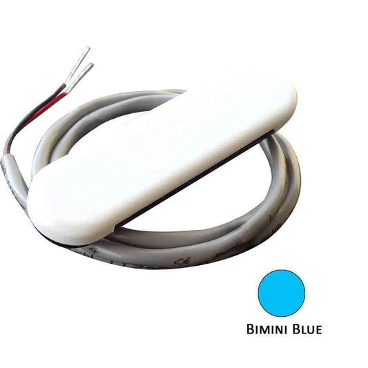 Shadow-Caster Courtesy Light w/2' Lead Wire - White ABS Cover - Bimini Blue - 4-Pack [SCM-CL-BB-4PACK] Shadow-Caster LED Lighting