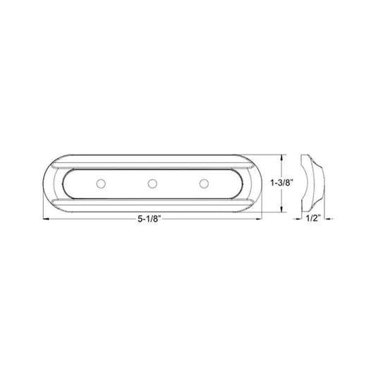 TACO 4-LED Deck Light - Flat Mount - White Housing [F38-8800W-1] TACO Marine