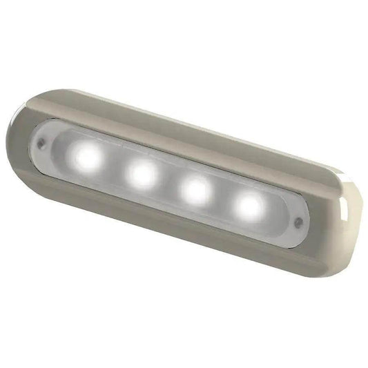 TACO 4-LED Deck Light - Flat Mount - White Housing [F38-8800W-1] TACO Marine