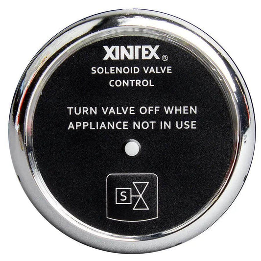 Fireboy-Xintex Propane Control Solenoid Valve w/Chrome Bezel Display [C-1C-R] - Besafe1st