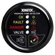 Fireboy-Xintex Propane Fume Detector w/Automatic Shut-Off Plastic Sensor - No Solenoid Valve - Black Bezel Display [P-1BNV-R] - Besafe1st® 