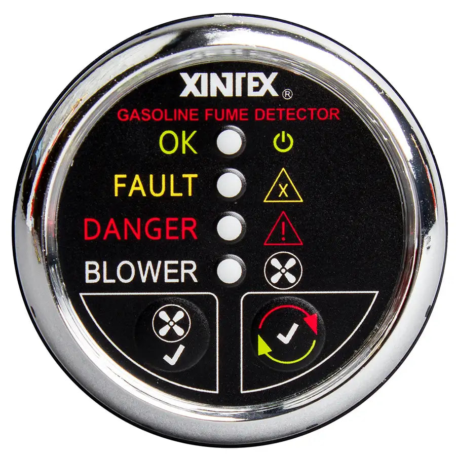 Fireboy-Xintex Gasoline Fume Detector w/Blower Control - Chrome Bezel - 12V [G-1CB-R] Besafe1st™ | 