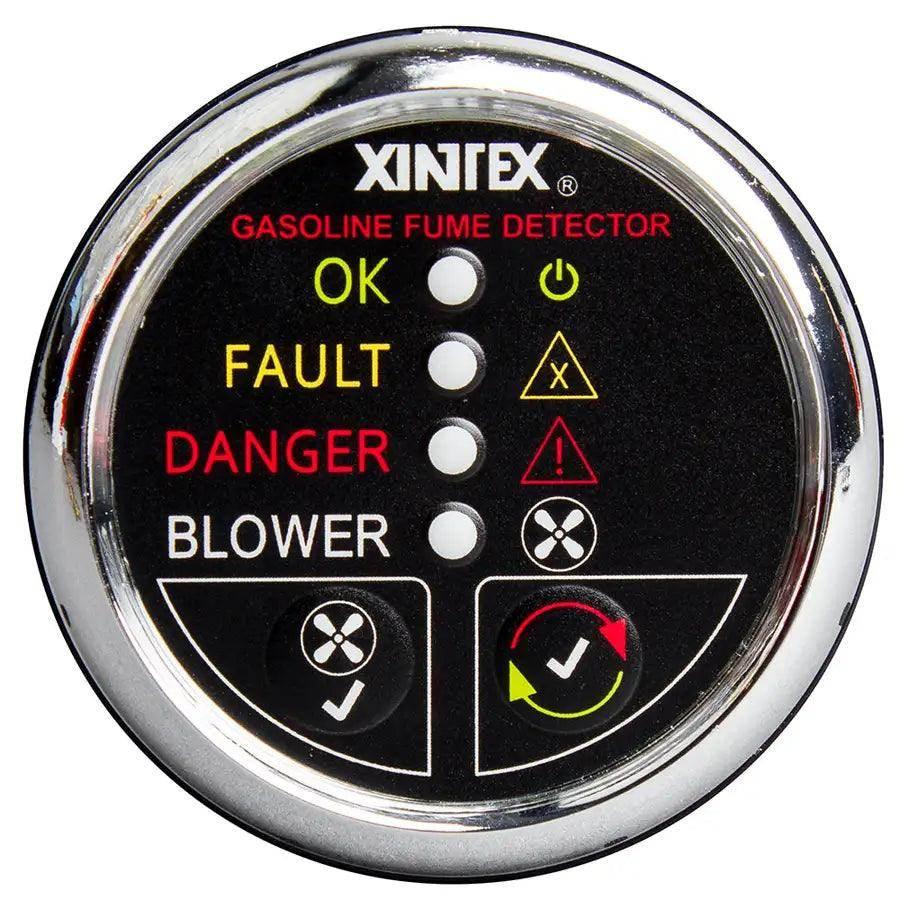 Fireboy-Xintex Gasoline Fume Detector w/Blower Control - Chrome Bezel - 12V [G-1CB-R] Fireboy-Xintex