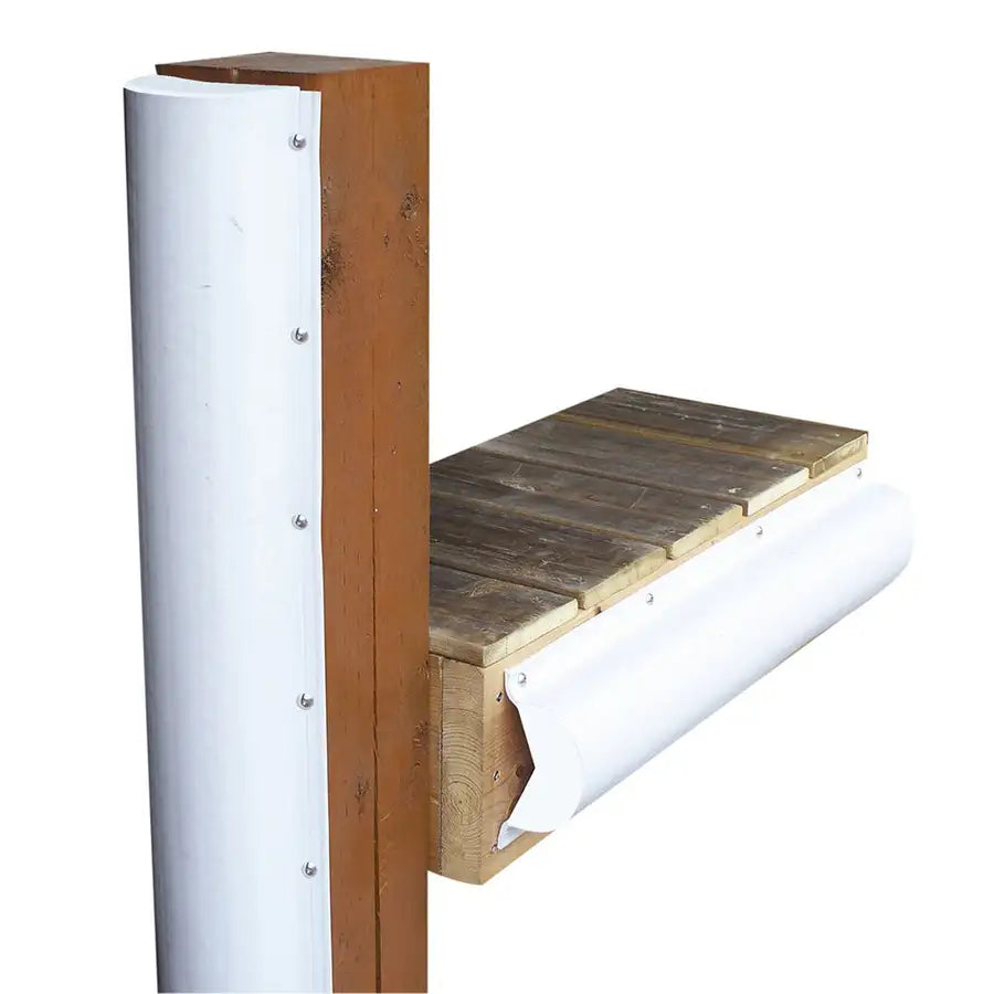 Dock Edge Piling Bumper - One End Capped - 6' - White [1020-F] - Besafe1st® 