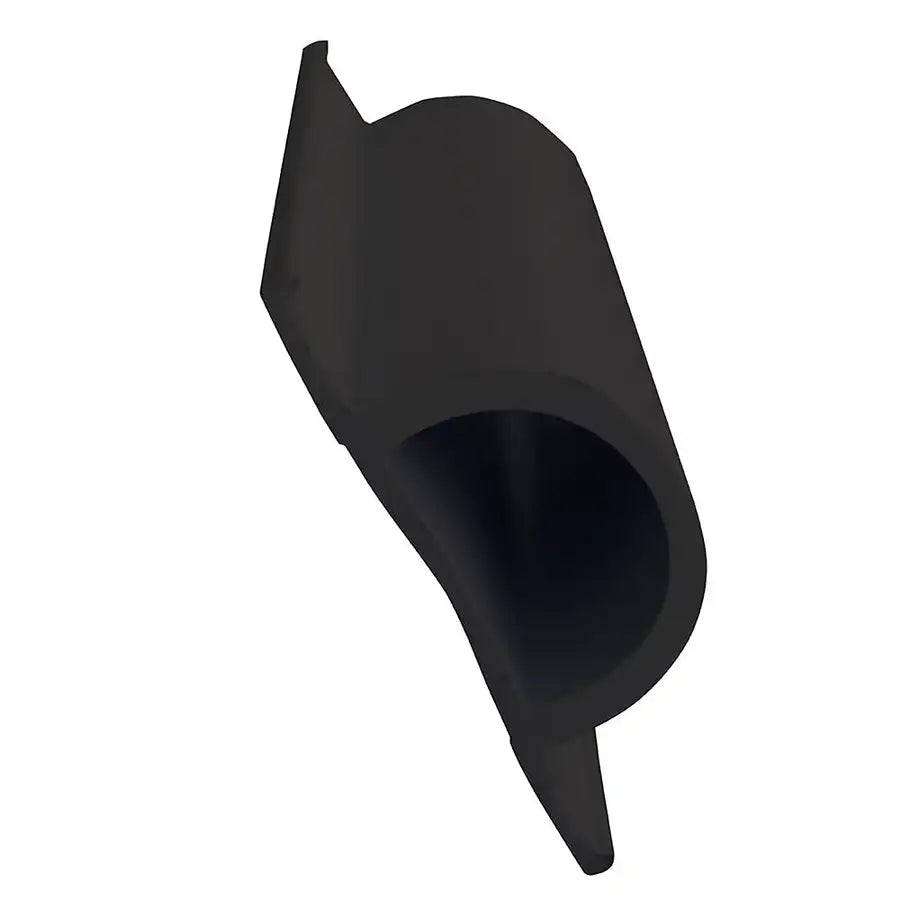 Dock Edge Standard "D" PVC Profile - 16' Roll - Black [1193-F] - Besafe1st®  