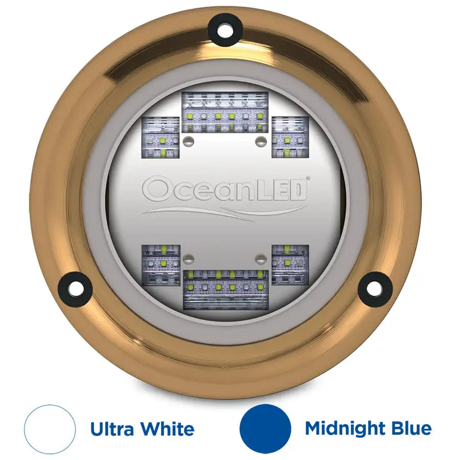 OceanLED Sport S3124s Underwater LED Light - Ultra White/Midnight Blue [012103BW] - Premium Underwater Lighting from OceanLED - Just $640! Shop now at Besafe1st®