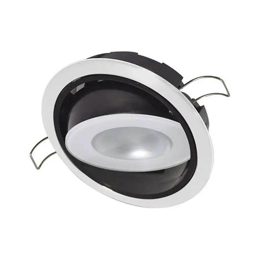 Lumitec Mirage Positionable Down Light - Spectrum RGBW Dimming - White Bezel [115127] Lumitec