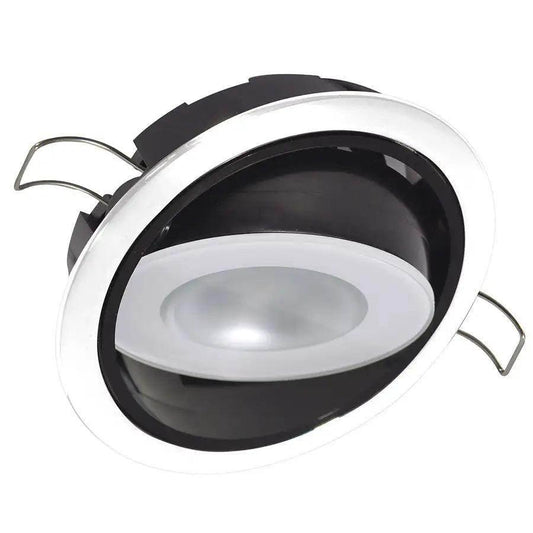 Lumitec Mirage Positionable Down Light - Spectrum RGBW Dimming - White Bezel [115127] Lumitec