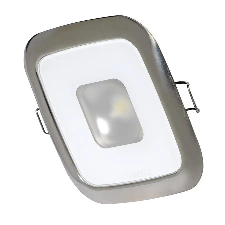 Lumitec Square Mirage Down Light - White Dimming, Red/Blue Non-Dimming - Polished Bezel [116118] - Besafe1st® 