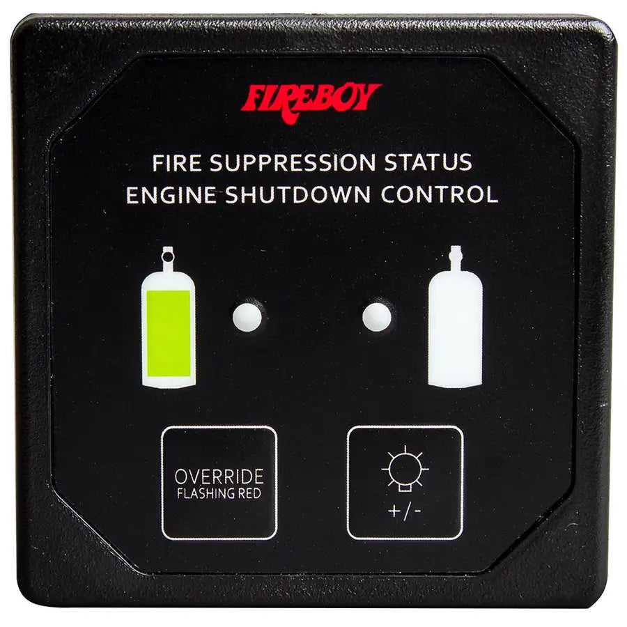 Fireboy-Xintex Deluxe Helm Display w/Membrane Switch, Remote Horn  LEDs f/Engine Shutdown System - Black Bezel Display [DU-SBH-20-R] - Besafe1st®  