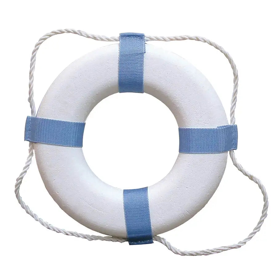 Taylor Made Decorative Ring Buoy - 25" - White/Blue - Not USCG Approved [373] - Premium Personal Flotation Devices from Taylor Made - Just $58.95! Shop now at Besafe1st®