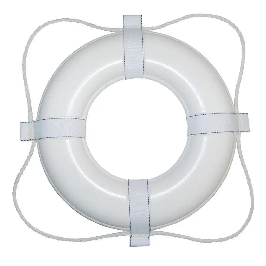 Taylor Made Foam Ring Buoy - 20" - White w/White Grab Line [360] - Premium Personal Flotation Devices Besafe1st®  Shop now 