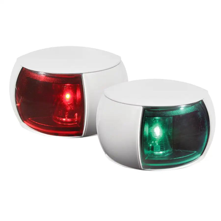 Hella Marine NaviLED Port & Starboard Pair - 2nm - Colored Lens/White Housing [980520811] - Premium Navigation Lights from Hella Marine - Just $220! Shop now at Besafe1st®