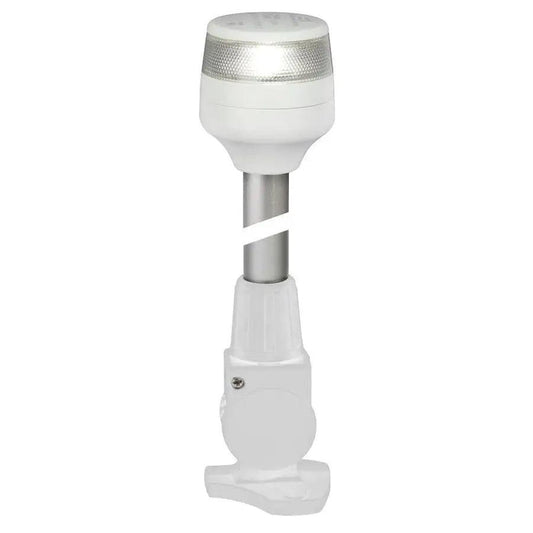 Hella Marine NaviLED 360 Compact All Round Lamp - 2nm - 24" Fold Down Base - White [980960351] - Besafe1st