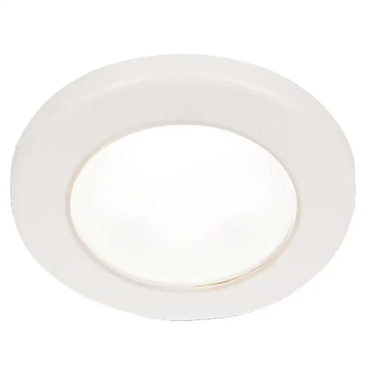 Hella Marine EuroLED 75 3" Round Screw Mount Down Light - White LED - White Plastic Rim - 12V [958110011] Hella Marine