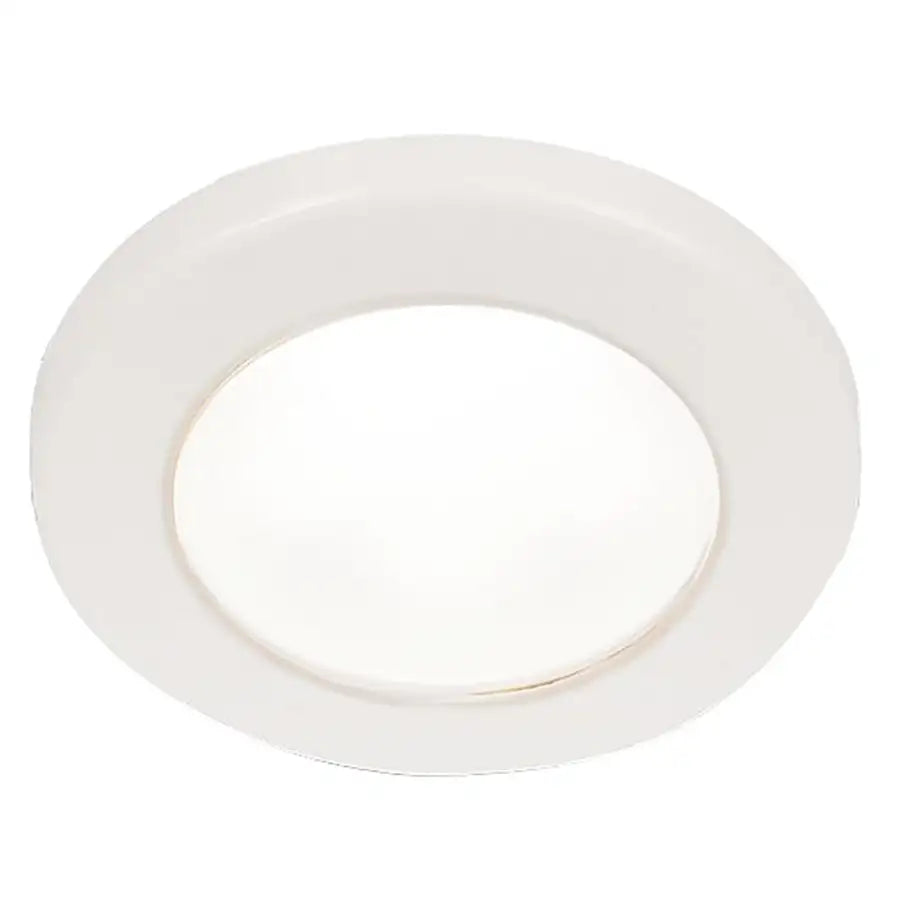 Hella Marine EuroLED 75 3" Round Screw Mount Down Light - White LED - White Plastic Rim - 24V [958110111] Besafe1st™ | 