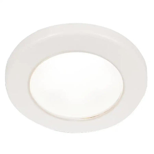 Hella Marine EuroLED 75 3" Round Screw Mount Down Light - White LED - White Plastic Rim - 24V [958110111] Hella Marine