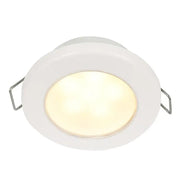 Hella Marine EuroLED 75 3" Round Spring Mount Down Light - Warm White LED - White Plastic Rim - 12V [958109511] - Besafe1st®  