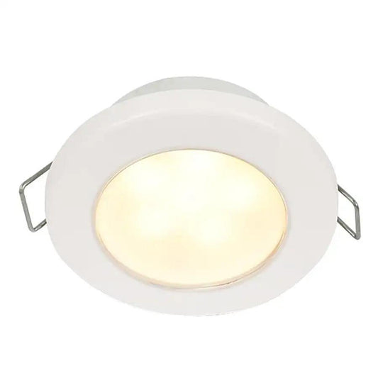 Hella Marine EuroLED 75 3" Round Spring Mount Down Light - Warm White LED - White Plastic Rim - 12V [958109511] Hella Marine