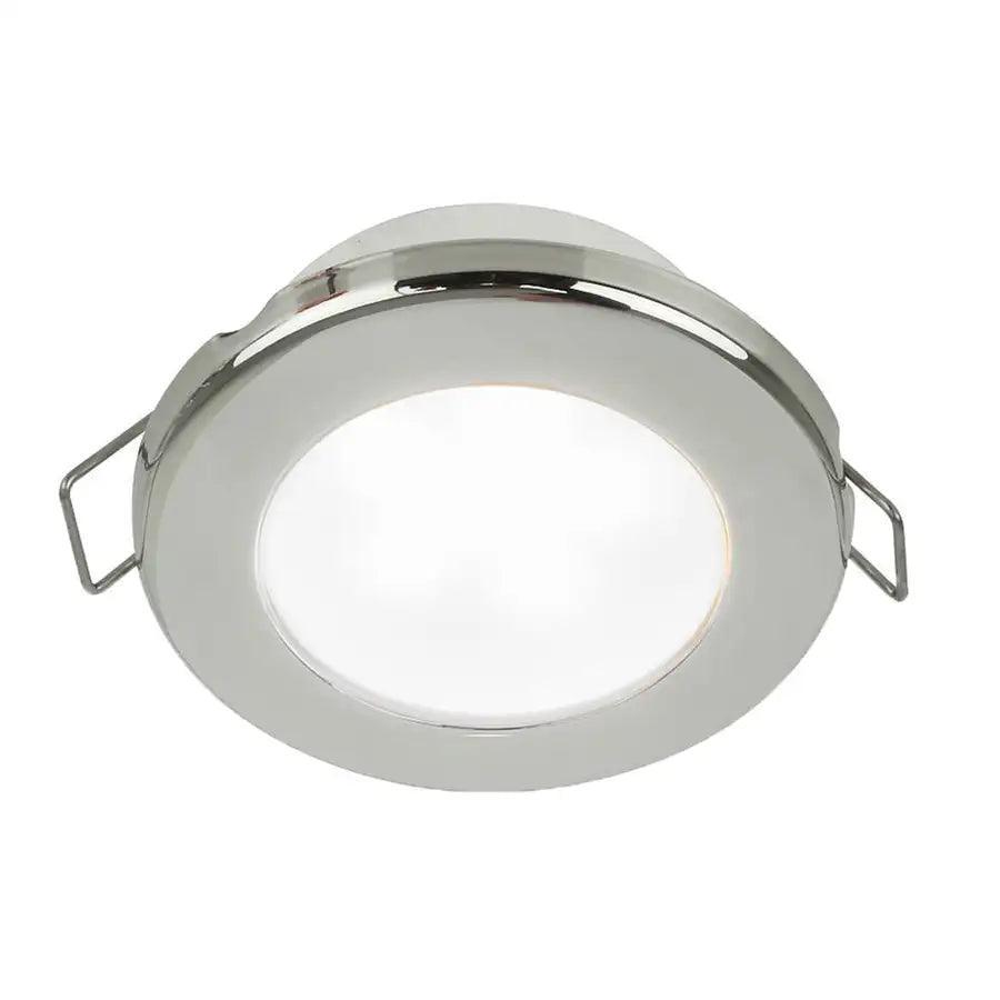 Hella Marine EuroLED 75 3" Round Spring Mount Down Light - White LED - Stainless Steel Rim - 12V [958110521] Hella Marine
