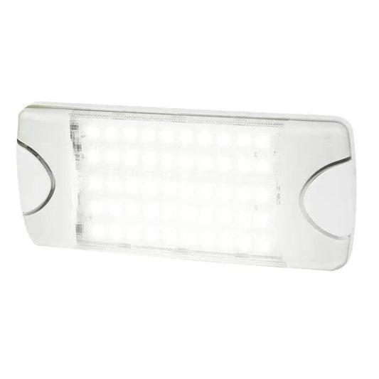 Hella Marine DuraLED 50 Low Profile Interior/Exterior Lamp - White LED Spreader Beam [980629001] - Besafe1st