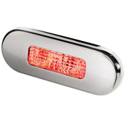 Hella Marine Surface Mount Oblong LED Courtesy Lamp - Red LED - Stainless Steel Bezel [980869501] - Besafe1st®  