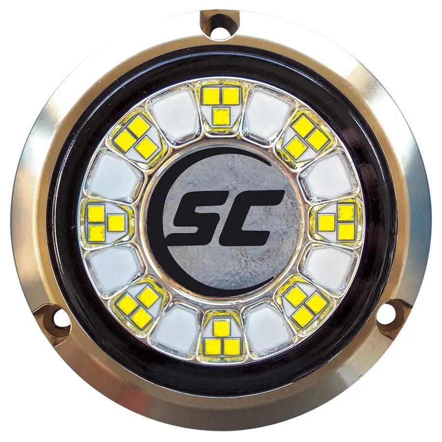 Shadow-Caster SCR-24 Bronze Underwater Light - 24 LEDs - Great White [SCR-24-GW-BZ-10] - Besafe1st® 