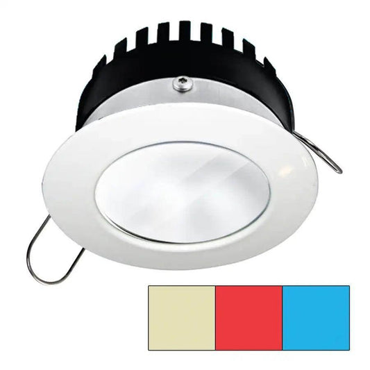 i2Systems Apeiron Pro A503 - 3W - Round - Warm White, Red  Blue - White Finish [A503-31CBBR-HE] I2Systems Inc