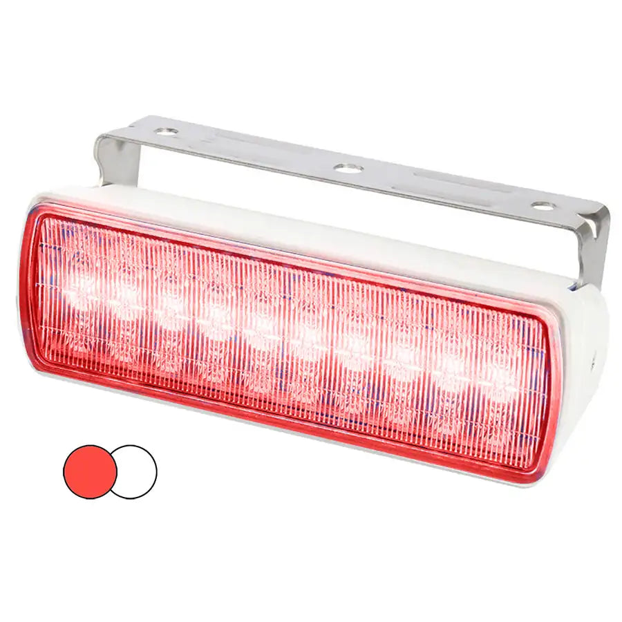 Hella Marine Sea Hawk XL Dual Color LED Floodlights - Red/White LED - White Housing [980950051] Besafe1st™ | 
