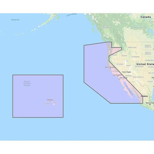 Furuno U.S. West Coast, Hawaii  Baja Mexico - Vector Chart, Standard Resolution Satellite Photos f/Baja Mexico - Unlock Code [MM3-VNA-024] Furuno